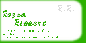 rozsa rippert business card